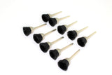 TMAX 100 pc Nylon Plastic Bristle 1/2 Inch Cup Wire Brush Wheel with 1/8 Inch Shank