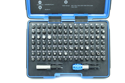 TEMO 100 Piece Impact Ready Security Bits Screwdriver Set Kit with 2 Quick Chucks