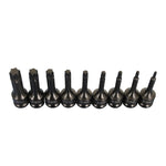 TEMO 9 pc 3 Inch Long Torx Star 6 Point Black Impact Bit Socket Auto Repair Tool Set 1/2 Inch Square Drive