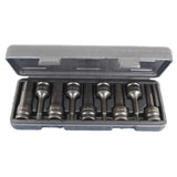 TEMO 9 pc Hex Hexagon Black Impact Bit Socket Set Auto Repair Tool