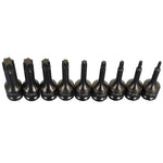 TEMO H-8 3 Inch Long Hex Hexagon Black Impact Bit Socket 1/2 Inch Square Drive Auto Repair Tool