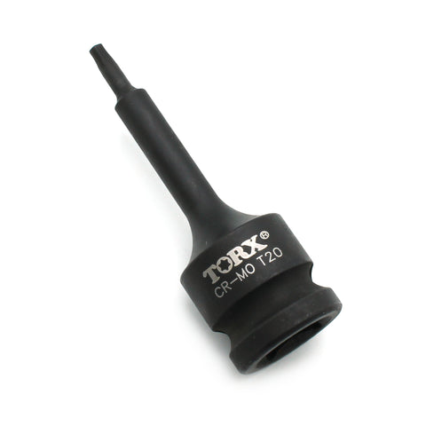 TEMO Tamper Proof T-20 3" L Torx Star 6 point Black Impact Bit Socket