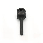 TEMO IP45 3 Inch Long Black Impact Torx Plus 6 Point Socket Bit 1/2 Inch Square Drive Auto Repair Tool