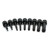 TMAX 9 PC Spline 12 point 3" L Black Impact Bit Socket Set