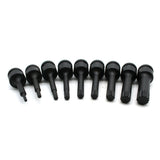 TMAX 9 PC Spline 12 point 3" L Black Impact Bit Socket Set