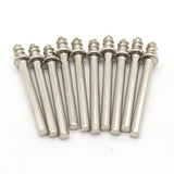 TEMO 10 pc #401 Screw Mandrel for Felt Polishing Wheel Or Cone Tip with 1/8 Inch Shank for Dremel Rotary Tools