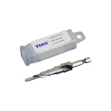 TEMO M35 Cobalt Step Drill Spiral Flute Unibit, 6 Size 3/16" - 1/2", 1/4" Hex Shank
