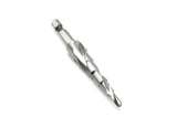 TEMO M35 Cobalt Step Drill Spiral Flute Unibit, 6 Size 3/16" - 1/2", 1/4" Hex Shank
