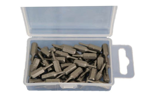 TMAX 50 pc H-2 Hex 5/64 Inch (2mm) Impact Ready Screwdriver Insert Bits