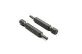 TMAX 25 pc H-3 Hex 1/8 Inch Impact Ready 2 Inch L Screwdriver Insert Bit