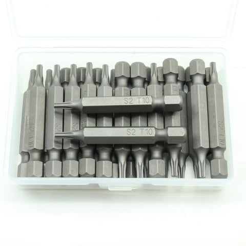 TMAX 25 pc T-10 Torx 6 point  Impact Ready Screwdriver Insert Bits