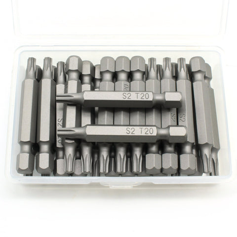 TMAX 25 pc T-20 Torx 6 point Impact Ready Screwdriver Insert Bits