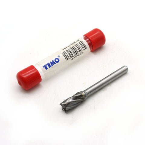 TEMO SB-3 NF Aluminum Cut Rotary CARBIDE BURR FILE, Cylind End Cut