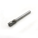 TEMO SB-3 NF Aluminum Cut Rotary Carbide Burr File, 3/8 Inch Head Cylind End Cut, 1/4 Inch Diameter 2 Inch Long Shank