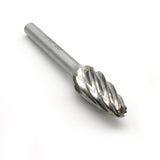 TEMO SF-5 NF Aluminum Cut Carbide Rotary Burr File, Round Tree, 