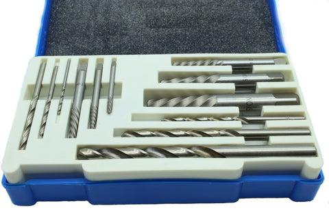 TMAX 12 pc Screw Extractor Damaged Broken Bolt Removal Set Kit Drill Easy Out