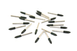 TMAX 20 pc Rotary Burr Polisher Set 4mm RUBBER Bullet for Dremel