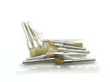 TEMO 10 pc Brass Bristle 1/4 Inch Pen Wire Brush #537 with 1/8 Inch Shank for Dremel and Other Rotary Tools