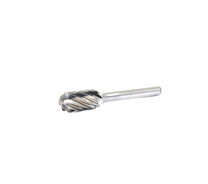 TEMO SC-5 NF Aluminum Cut Carbide Rotary Burr File, 1/2 Inch Head Cylinder Ball, 1/4 Inch Diameter 2 Inch Long Shank