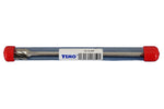 TEMO SC-5L6 NF Aluminum Cut Carbide Rotary Burr File, 1/2 Inch Head Cylinder Ball, 1/4 Inch Diameter 6 Inch Long Shank