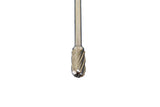 TEMO SC-5L6 NF Aluminum Cut Carbide Rotary Burr File, 1/2 Inch Head Cylinder Ball, 1/4 Inch Diameter 6 Inch Long Shank