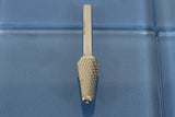 TEMO SL-4 Double Cut CARBIDE BURR File, 1/2" 14deg Cone, 1/4" D 2" L Shank