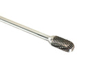 TEMO SC-5L6 Double Cut CARBIDE BURR FILE, Cylinder Ball