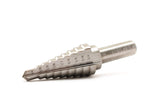 TEMO M35 Cobalt Double Straight Flute Step Drill Unibit, 9 Size 1/4" - 3/4", 3/8" Shank