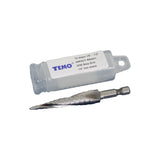 TEMO M35 Cobalt Spiral Flute Step Drill Unibit, 13 Size 1/8" - 1/2", 1/4" Hex Shank