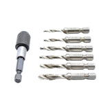 TMAX 6 pc Combination Drill and Tap Set w 1/4 inch quick change adapter