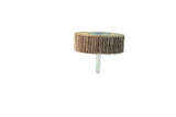 TEMO 2 pc Premium Flap Wheel Sanding Discs 3x1" 60 Grit for Dremel
