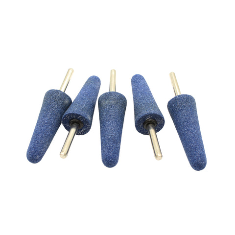 TMAX 5 pc Mounted Stone Point Blue Aluminum Oxide Abrasive Grinding