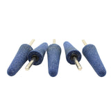 TMAX 5 pc 1" Aluminum Oxide Grinding  Mounted Stone, 2-3/4" Long With 1/4" Shank