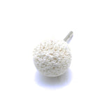 TMAX 2 pc White 1-1/2 inch 40mm Mounted Stone Point Ball Shape
