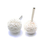 TMAX 2 pc White 1-1/2 inch 40mm Mounted Stone Point Ball Shape