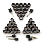 TEMO 51 pc Mixed Size 1/4 Inch 3/8 Inch 1/2 Inch Sand Drum 60 Grit Coarse with 1/8 Inch Mandrels for Dremel Rotary Tools