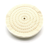 TEMO 6" 80 Ply Spiral Sewn Buffing and Polishing Wheel Extra Thick