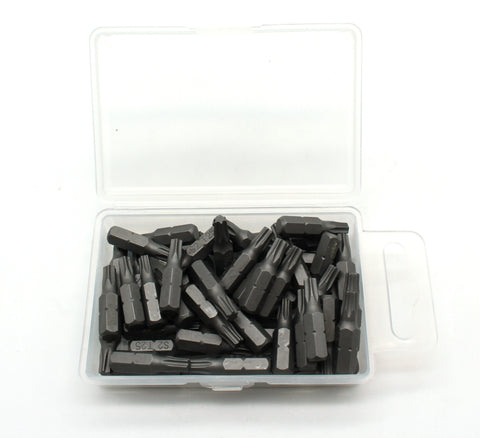 TMAX 50 pc T-25 Torx 6 point Impact Ready 1" L Screwdriver Insert Bits 