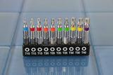 TMAX 10 pc Color Coded T10-T40 Torx Screwdriver Insert Bit Set