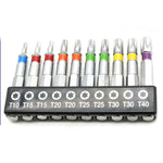 TMAX 10 pc Color Coded T10-T40 Torx Screwdriver Insert Bit Set