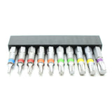 TMAX 10 pc Color Coded T10-T40 Torx Screwdriver Insert Bit Set
