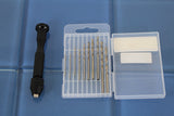 TMAX Precision Pin Vise Hand Drill and Twist Drill Bits, 11 pc Set
