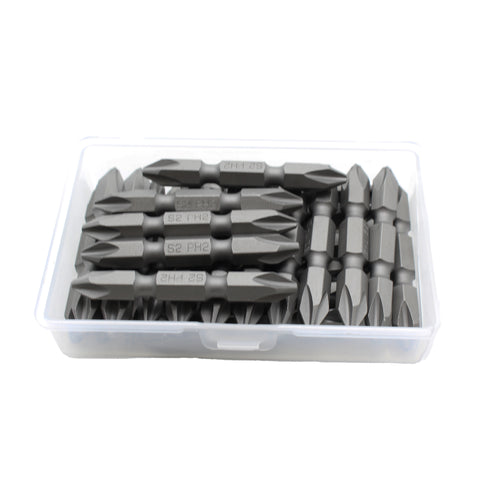 TMAX 25 pc PH2 Impact Ready Phillips Double Ended Screwdriver Insert Bit