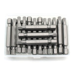 TEMO 25 pc M5 Spline 12 point 2 Inch Screwdriver Insert Bits