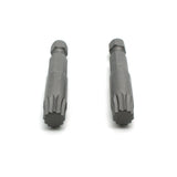 TMAX 25 pc M8 Spline 12 point 2 Inch Screwdriver Insert Bits