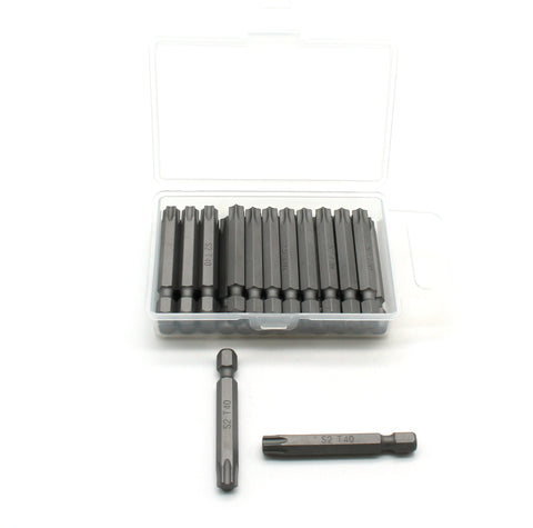 TMAX 25 pc T40 Torx 6 point 2 Inch Screwdriver Insert Bits