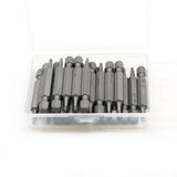 TMAX 25 pc #0 Square Robertson 2 Inch Screwdriver Insert Bits, Durable S2 Steel, with Heavy Duty Storage Container