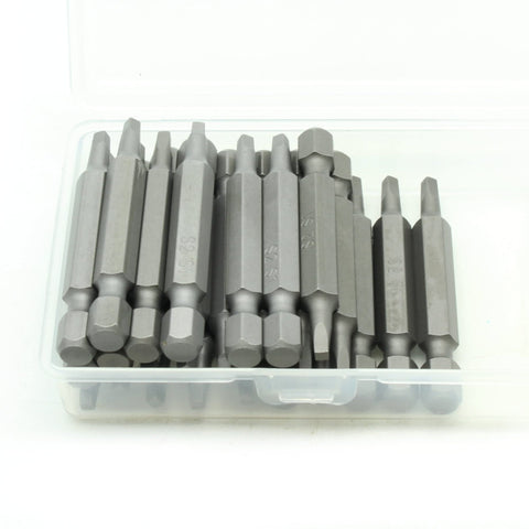 TMAX 25 pc #1 Square Robertson 2 Inch Screwdriver Insert Bits, Durable S2 Steel, with Heavy Duty Storage Container