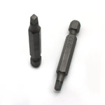 TMAX 25 pc #2 Square Robertson 2 Inch Screwdriver Insert Bits, Durable S2 Steel, with Heavy Duty Storage Container