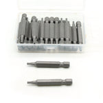 TMAX 25 pc T10H Tamper Proof Security Torx 6 point 2 Inch Screwdriver Insert Bits